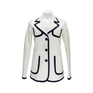 Michael Kors White & Navy Blue Rain Coat 2